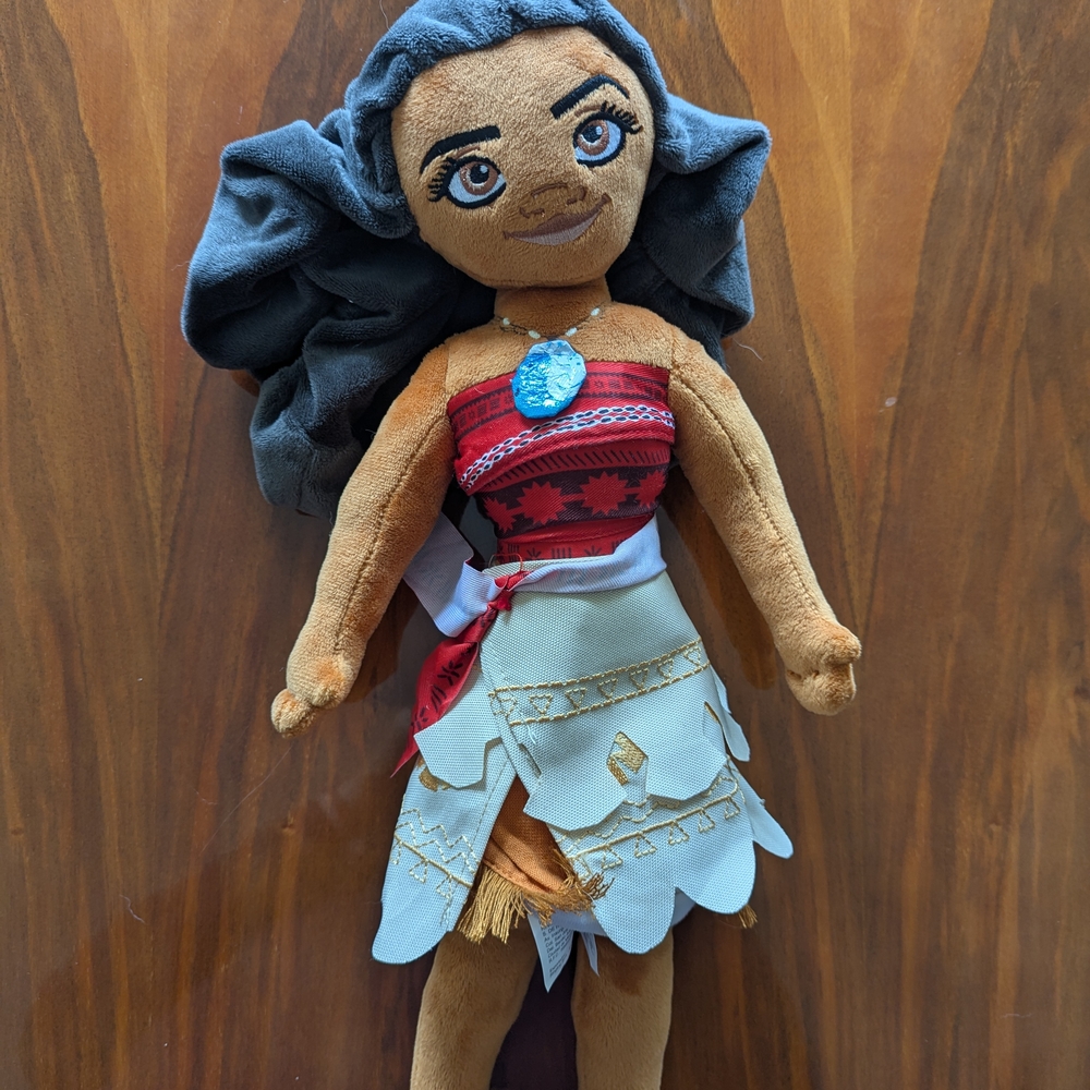 Disney Moana Stuffed Doll with Red and Blue Outfit